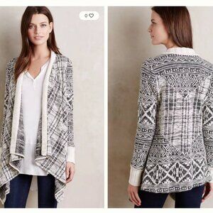 Anthropologie Tiny Mazarine Jacquard Cardigan Size XS